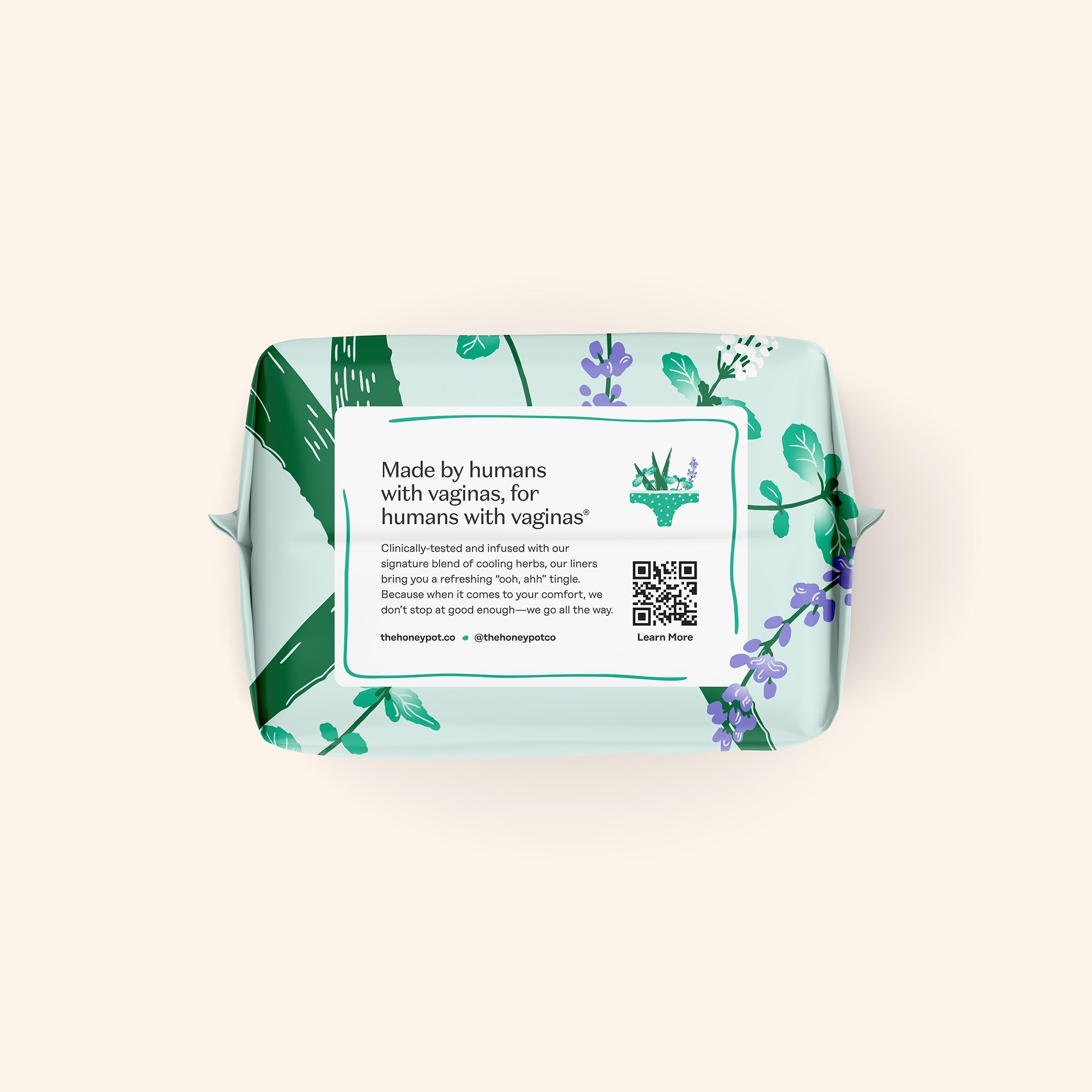 Incontinence Cooling Herbal Infusion 100% Organic Cotton Cover Liners